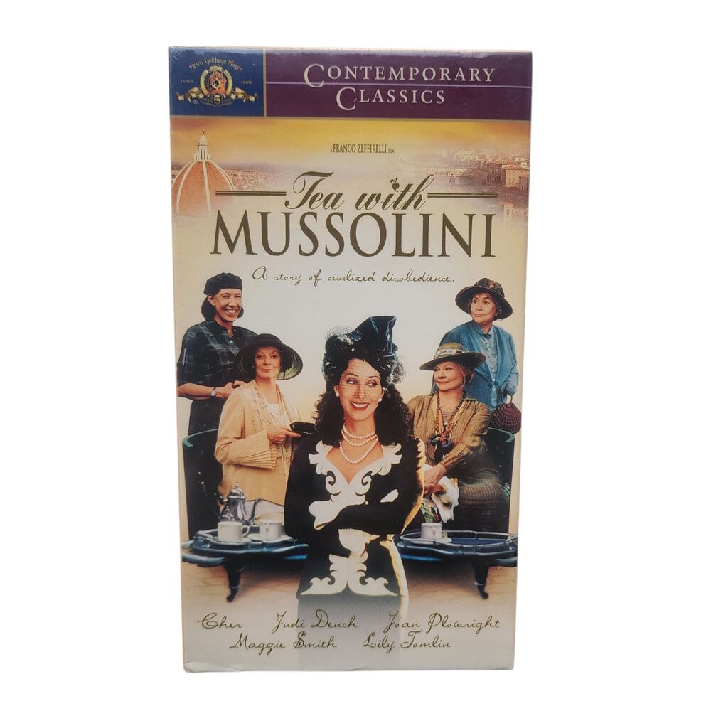 Tea With Mussolini VHS Tape Sealed MGM Cher Judi Dench Maggie Smith 1999